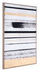 Zuo® Vertical Brush Strokes Black and Gold Canvas-0