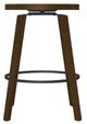 Amisco Customizable Walden Swivel Counter Stool with Wooden Seat-1