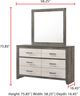 Crown Mark Rhett Gray/White Dresser-2