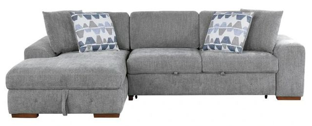 Homelegance® Raife 2-Piece Gray Sectional with Left Chaise-2