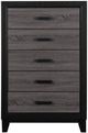 Global Furniture USA Lisbon Black/Dark Gray Chest -0