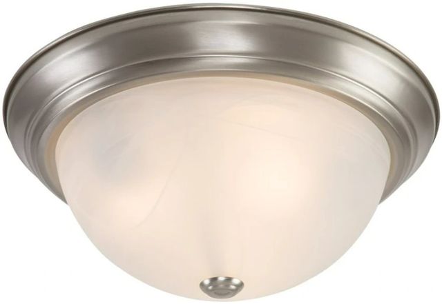 YHD Satin Nickel 3-Light Flush Mount Lighting-0