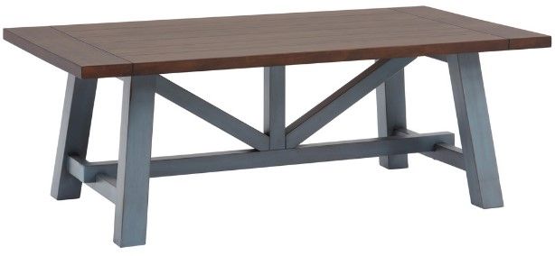 aspenhome® Pinebrook Denim Cocktail Table-0