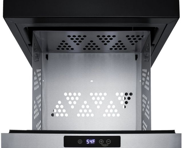 Summit® 18" Panel Ready/Stainless Steel Built In Wine Cooler Drawer-3