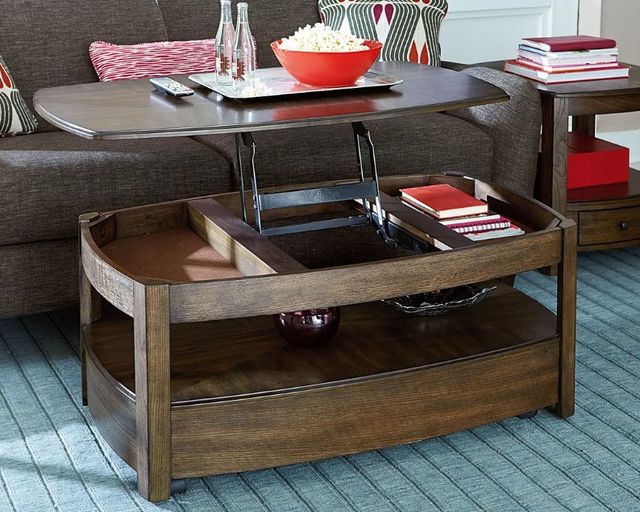 Hammary® Primo Graphite Rectangular Lift-Top Cocktail Table-2