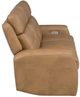 Flexsteel® Felix Toasted Almond Leather Power Reclining Sofa with Power Headrest and Lumbar-5