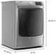 Maytag® 7.3 Cu. Ft. Metallic Slate Front Load Gas Dryer-3