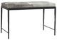 Classic Home Achen Black/Sparrow Gray Hide 28" Bench -0