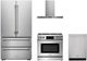 Thor Kitchen® 4 Piece Stainless Steel Gas Kitchen Package-0