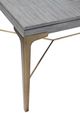 Bassett Mirror Nylah Platinum Dining Table with Brushed Gold Base-3