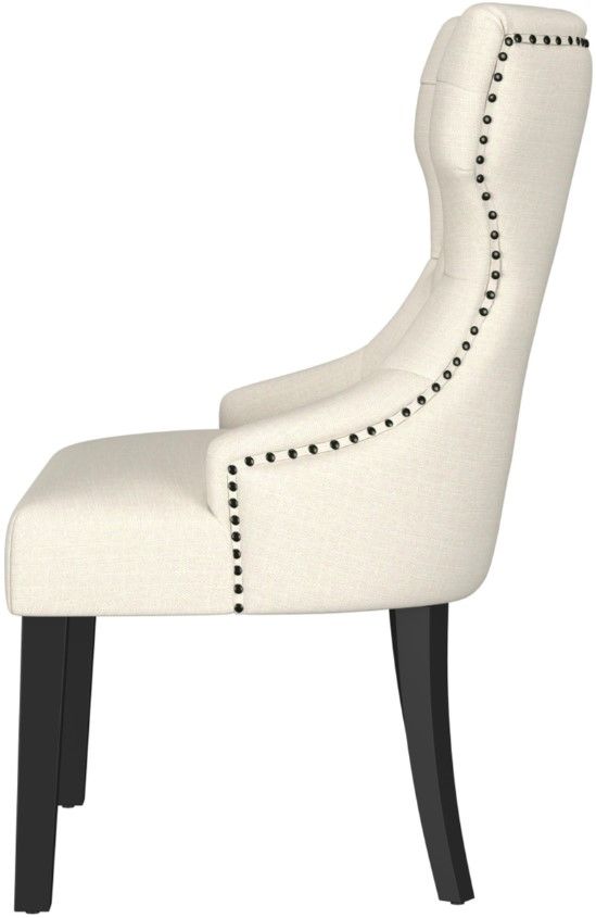 Coaster® Baney Beige/Black Fabric Upholstered Dining Side Chair-3