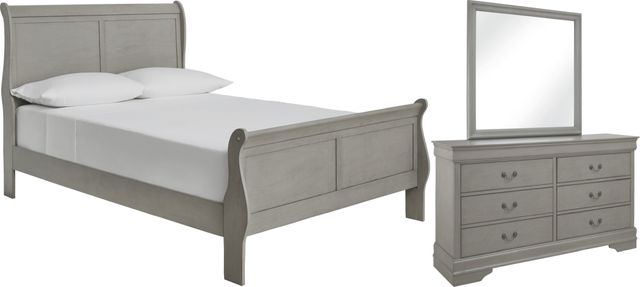 Signature Design by Ashley® Kordasky 3-Piece Gray Full Sleigh Bed Set-0