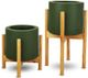 Le Present Khaki Green 27" Century Planter-1