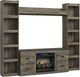 Signature Design by Ashley® Trinell 4-Piece Brown Entertainment Center with Electric Fireplace-0