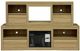 Elements International Rosalie Natural 71" TV Console without Fireplace Insert-0