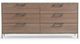 VIG Furniture Nova Domus Boston Brown/Stainless Steel Dresser-1
