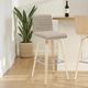 Armen Living Vienna Oak/Vintage Taupe Swivel Barstool-1