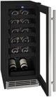 U-Line 15" 3.0 Cu. Ft. Stainless Steel Wine Cooler-2