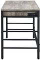 ACME Furniture Disho Light Weathered Oak Writing Desk with Black Base-4