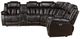 Homelegance® Ramone 3-Piece Dark Brown Power Reclining Sectional-3