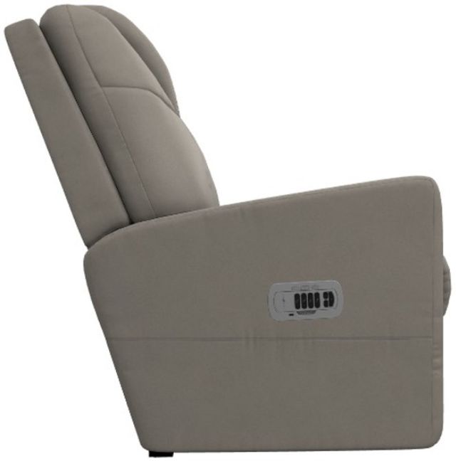 La-Z-Boy® Sparrow Dove Gray Leather Power Wall Recliner with Headrest and Lumbar-3