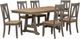 Liberty Furniture Lindsey Farm 7-Piece Gray/Sandstone Trestle Table Set-0