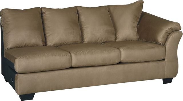 Signature Design by Ashley® Darcy 2-Piece Mocha Left-Arm Facing Sofa Sectional and Chaise-2
