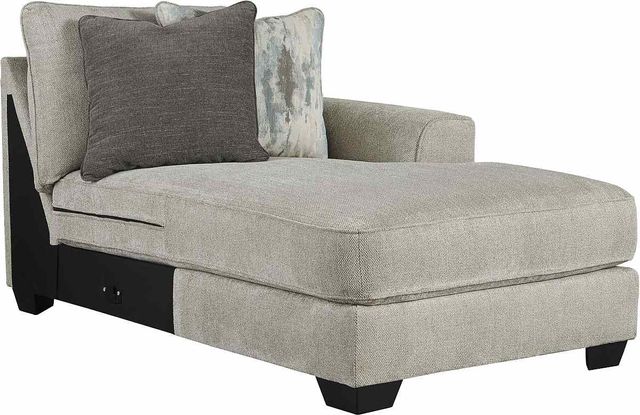 Benchcraft® Ardsley 4-Piece Pewter Right-Arm Facing Chaise Sectional-4