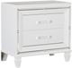 Homelegance® Tamsin White Metallic Nightstand-0