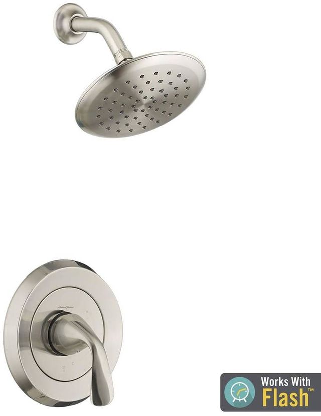 American Standard Fluent® Brushed Nickel Shower Only Trim Kit with Pressure Balance Cartridge-1