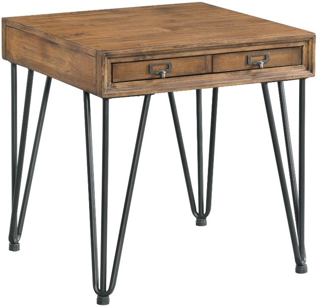 Elements International Boone 2-Piece Light Walnut Occasional Table Set-2