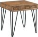 Elements International Boone 2-Piece Light Walnut Occasional Table Set-2