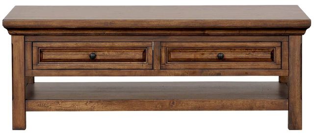 Napa Furniture Design Hill Crest Brown Rectangular Coffee Table-1