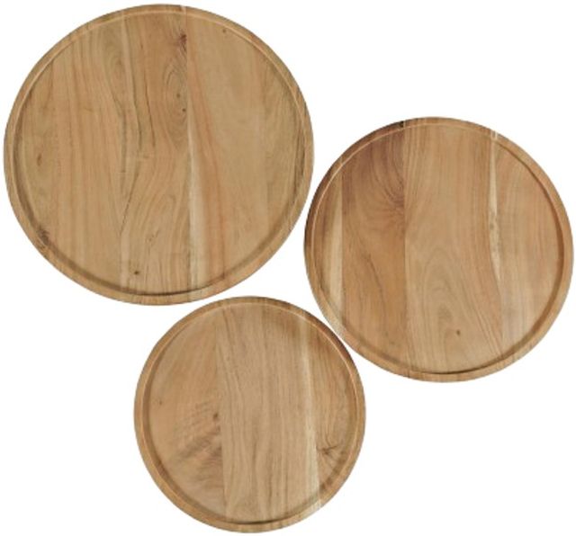 Jofran Inc. Global Archive Knox 3-Piece Natural Nesting Table Set-2