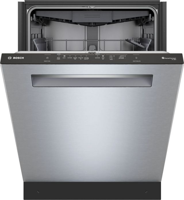 Bosch® 500 Series 24'' Anti Fingerprint Stainless Steel Top Control Built In Dishwasher-2