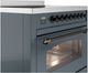 Ilve® Nostalgie II Series 36" Blue Grey Pro Style Induction Range-4