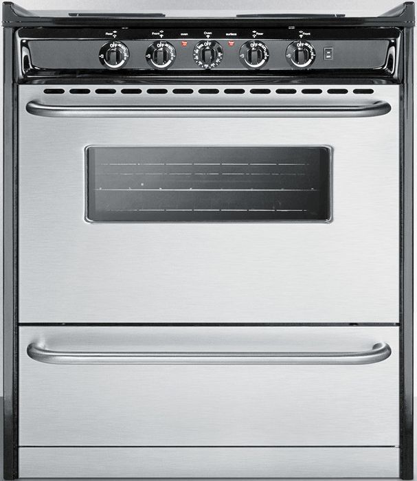 Summit® Professional 30" Stainless Steel Slide-In Electric Range-0