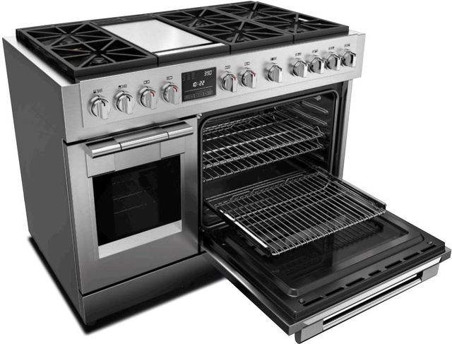 Fulgor Milano Sofia 48" Stainless Steel Pro Style Dual Fuel Range-1