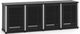 Salamander Designs® Synergy Model 347 AV Cabinet-Black/Aluminum-0