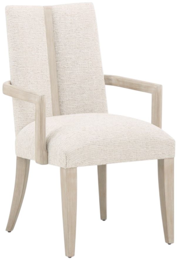 Michael Amini® Lotus Bay Sand Dining Arm Chair-0