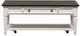 Liberty Furniture Allyson Park Charcoal Rectangular Cocktail Table with Wire Brushed White Base-0