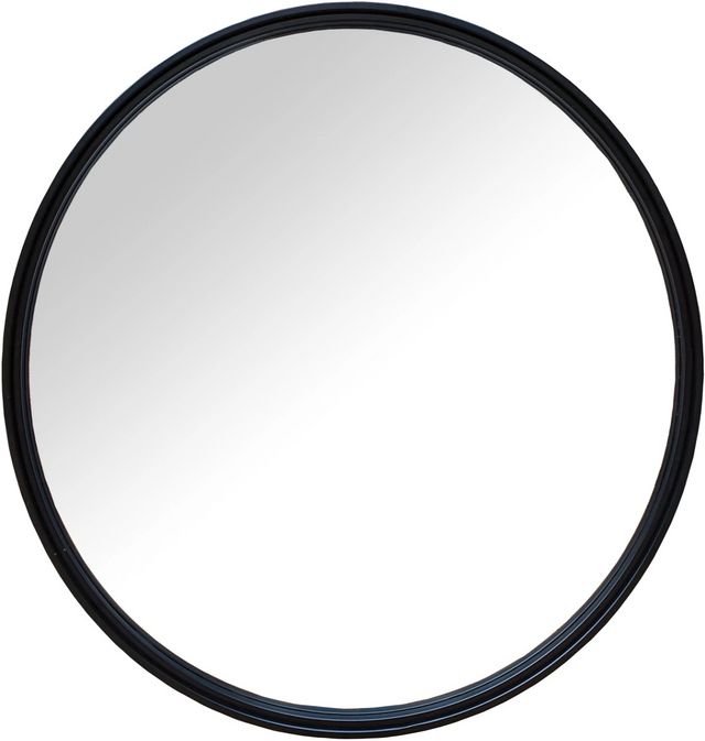 Signature Design by Ashley® Brocky Black Round Accent Mirror