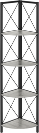 Monarch Specialties Inc. Black/Grey Bookcase-0