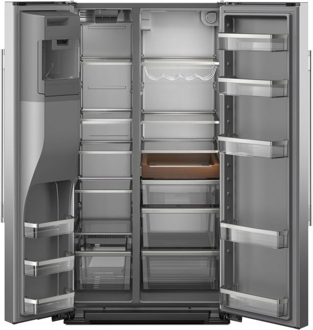 KitchenAid® 36" 28.7 Cu. Ft. PrintShield® Stainless Steel Side-by-Side Refrigerator with Exterior Ice and Water Dispenser-1