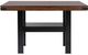 Coaster® Patterson Brown Counter Height Dining Table with Black Base-1