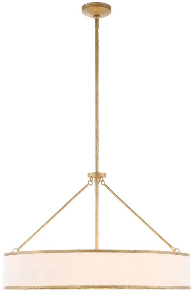 Uttermost® Algiers Gold/White 8-Light Pendant-0