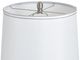 Stylecraft Clear Seeded and Brushed Steel Table lamp-5