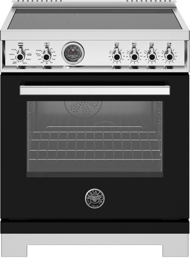 Bertazzoni Professional Series 30" Nero Pro Style Induction Range -0