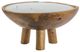 A & B Home Raffa Brown/White Teak Soy Wax Candle-0