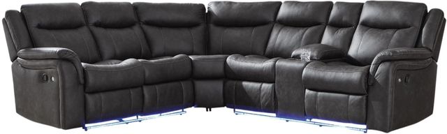 Signature Design by Ashley® Sultan Meadow 2-Piece Carbon L-Shape Manual Reclining Sectional-0